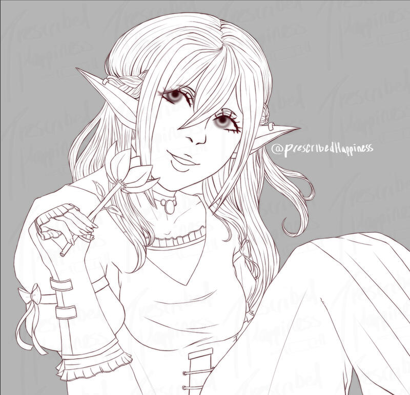 Commission Example - Sketch (Enna)