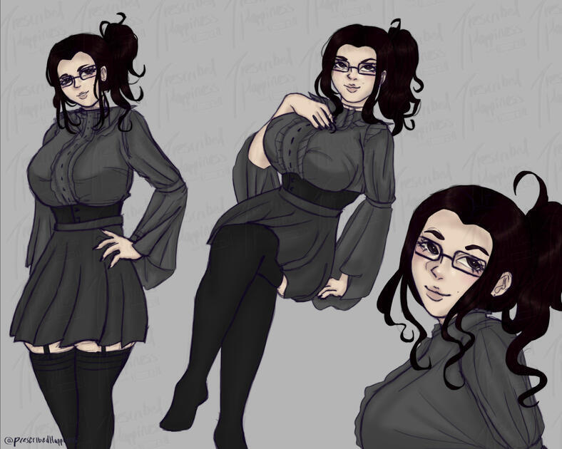 Commission Example; Full-body (+2 Characters), Flat Colour Commission Example; Full-body (+2 Characters), Flat Colour